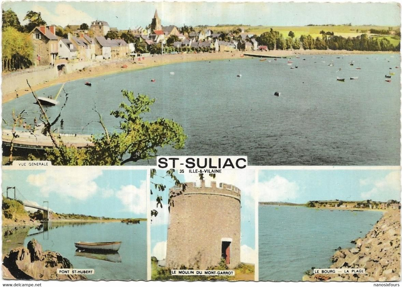 D 35.SAINT SULIAC CARTE ECRITE - Saint-Suliac