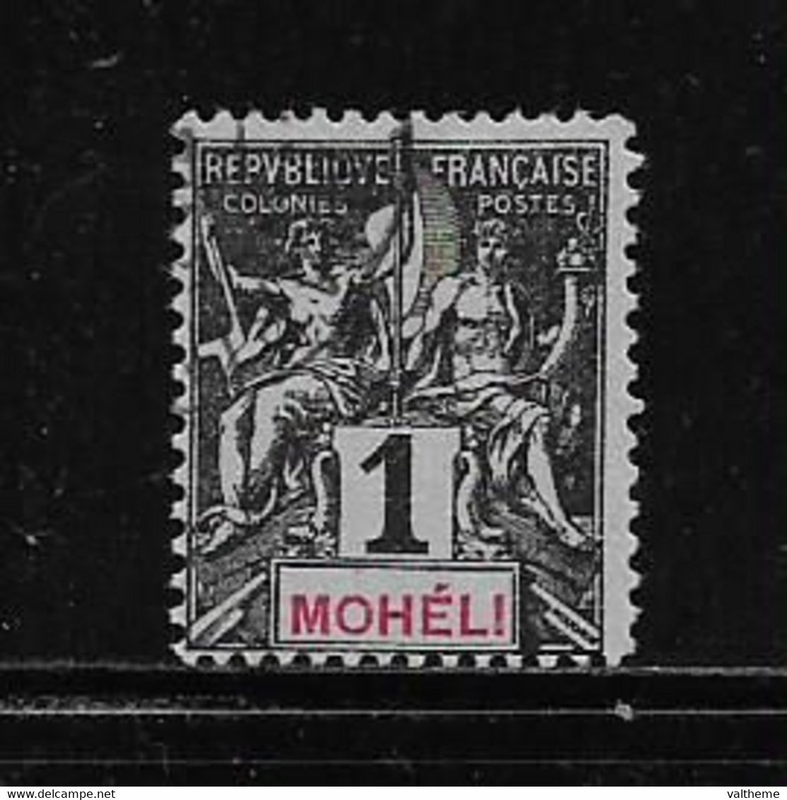 MOHELI   (  FRMOH - 2 ) 1906  N° YVERT ET TELLIER     N° 1 - Oblitérés