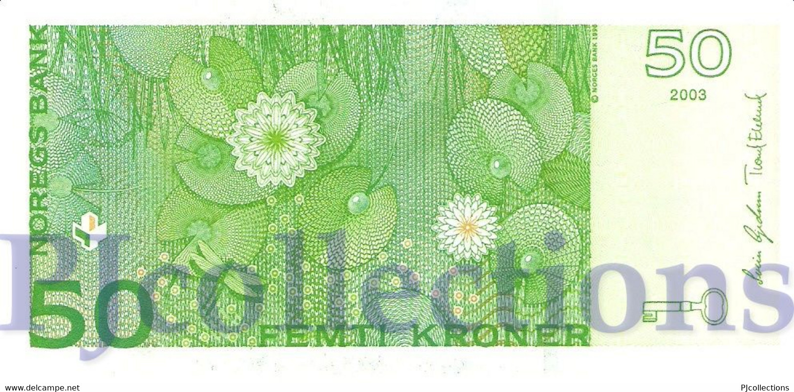 NORWAY 50 KRONER 2003 PICK 46c UNC - Norwegen