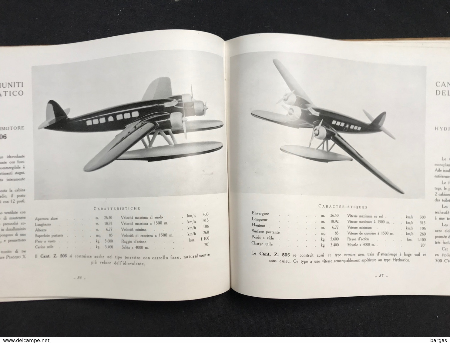 RARE Catalogue Avion Aviation ANIMA Exposition Aéronautique De Milan Bruxelles 1935 Fiat Piaggio Alfa Isotta .... - Other & Unclassified