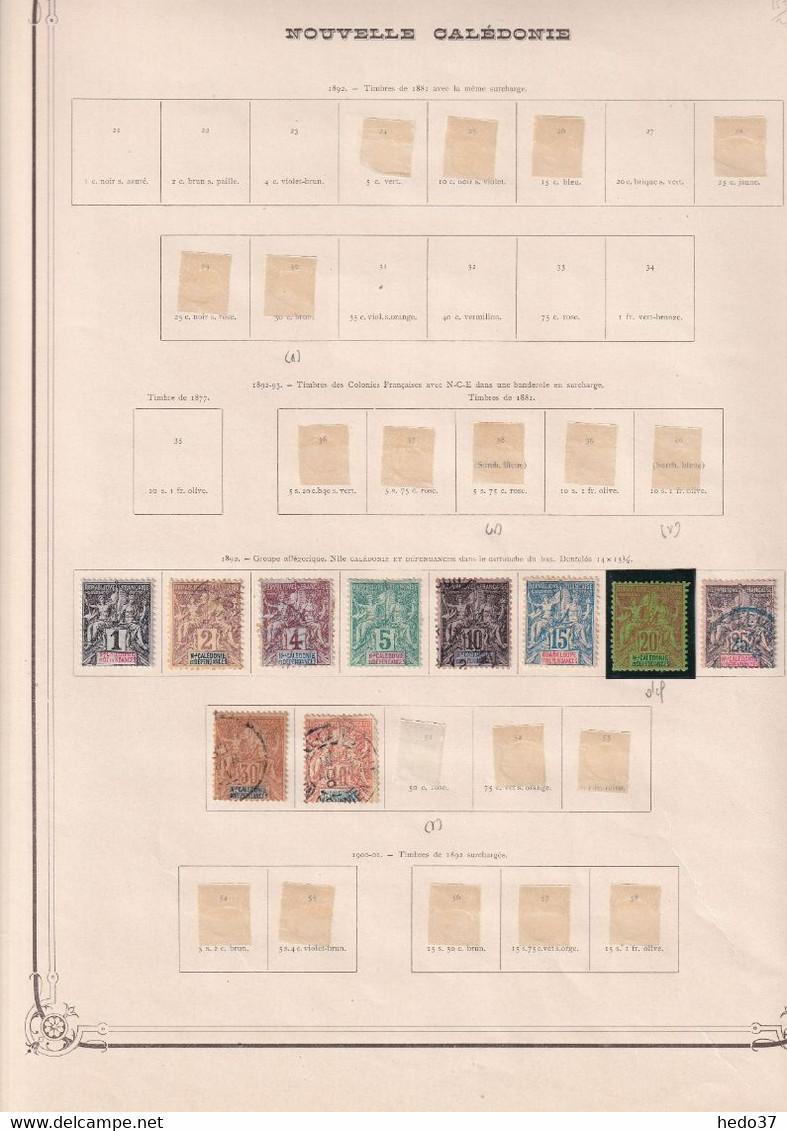 Nouvelle Calédonie - Collection Vendue Page Par Page - Timbres Neufs * Avec Charnière / Oblitérés - B/TB - Collections, Lots & Séries