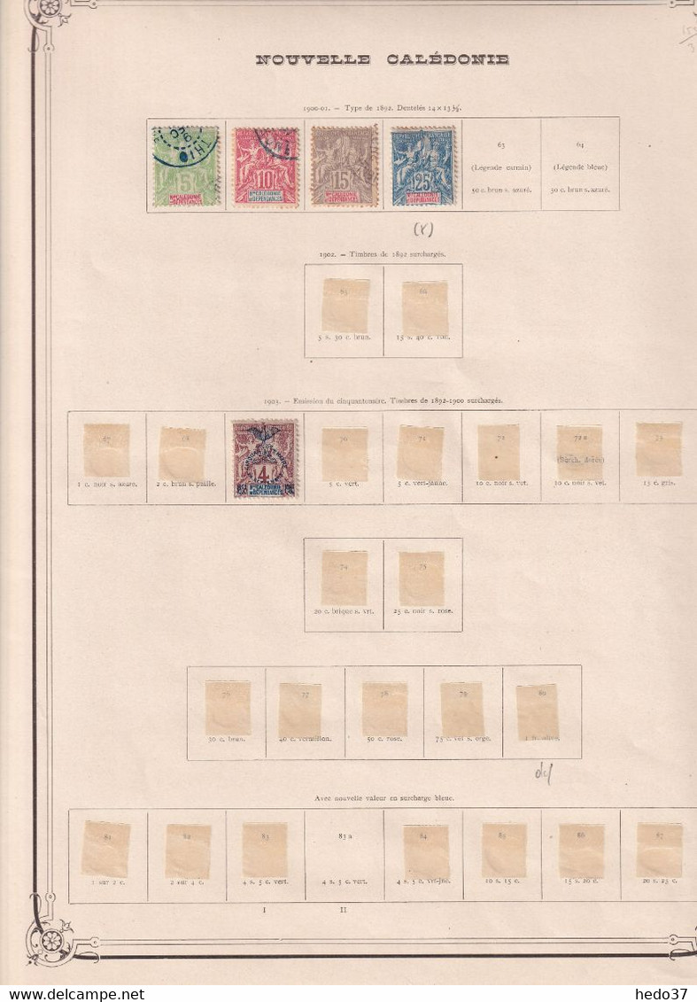Nouvelle Calédonie - Collection Vendue Page Par Page - Timbres Neufs * Avec Charnière / Oblitérés - B/TB - Verzamelingen & Reeksen