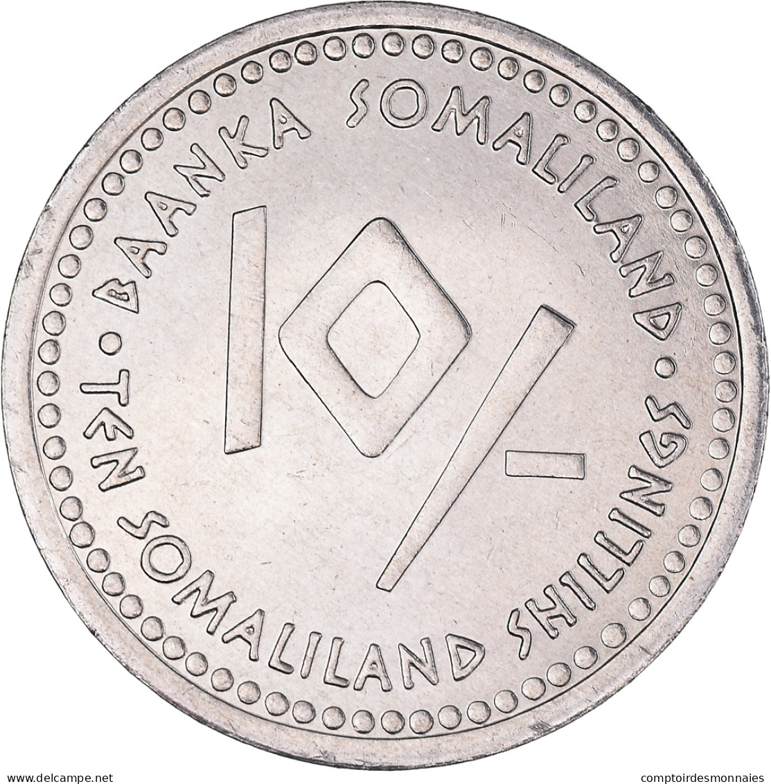 Monnaie, Somaliland, 10 Shillings, 2006, SPL, Acier Inoxydable, KM:17 - Somalia