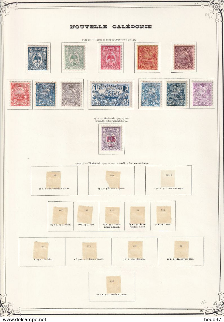 Nouvelle Calédonie - Collection Vendue Page Par Page - Timbres Neufs * Avec Charnière / Oblitérés - B/TB - Lots & Serien