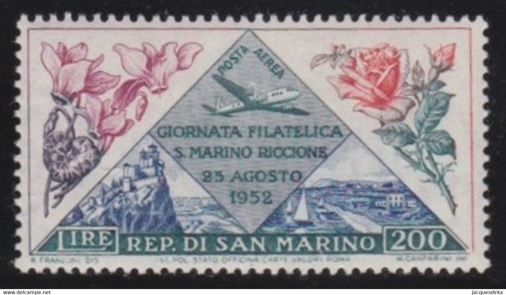 San Marino   .   Y&T    .   PA 97  (2 Scans)   .    **    .   MNH    .   /    .  Neuf Avec Gomme Et SANS Charnière - Poste Aérienne