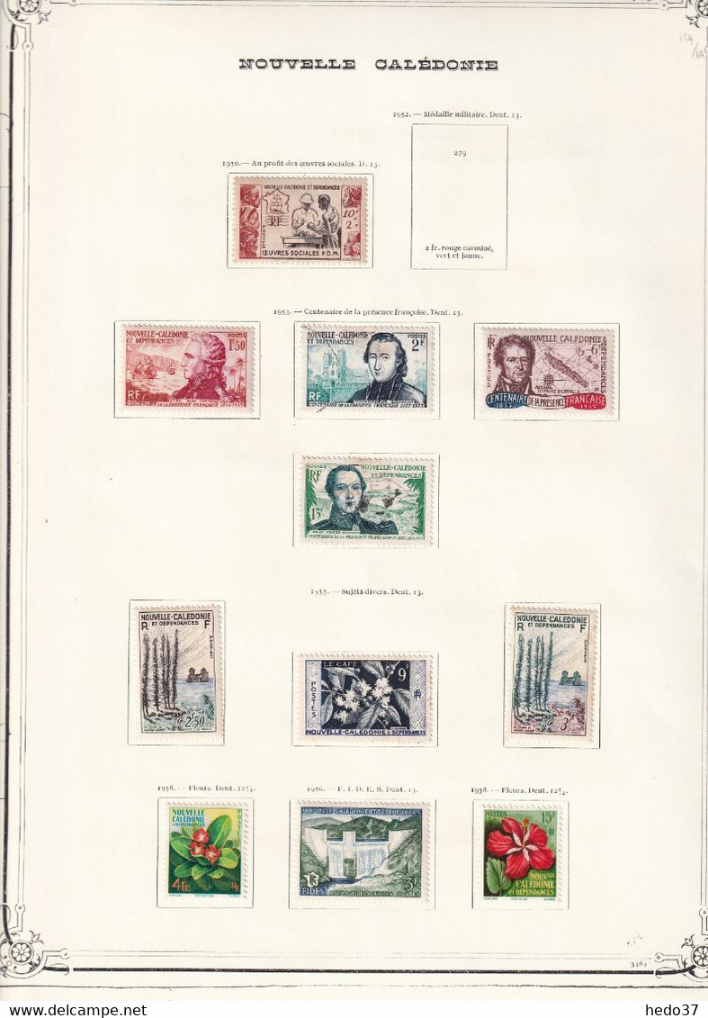 Nouvelle Calédonie - Collection Vendue Page Par Page - Timbres Neufs * Avec Charnière / Oblitérés - B/TB - Verzamelingen & Reeksen