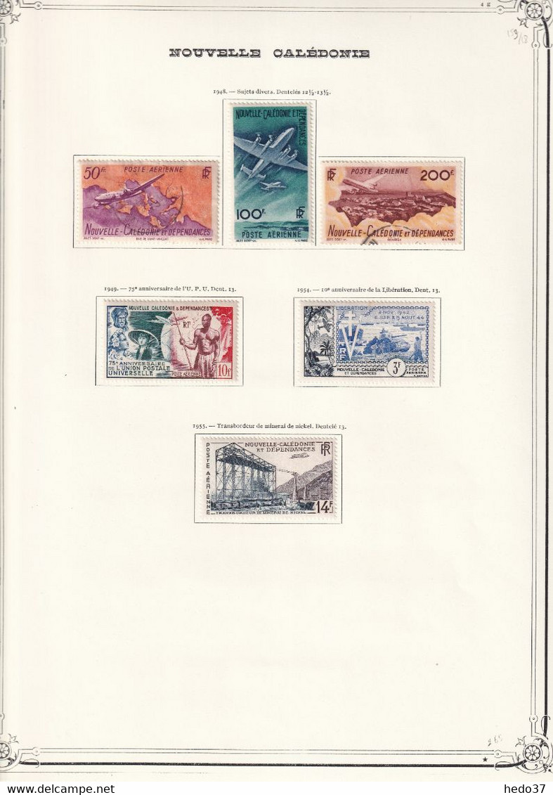 Nouvelle Calédonie - Collection Vendue Page Par Page - Timbres Neufs * Avec Charnière / Oblitérés - B/TB - Colecciones & Series