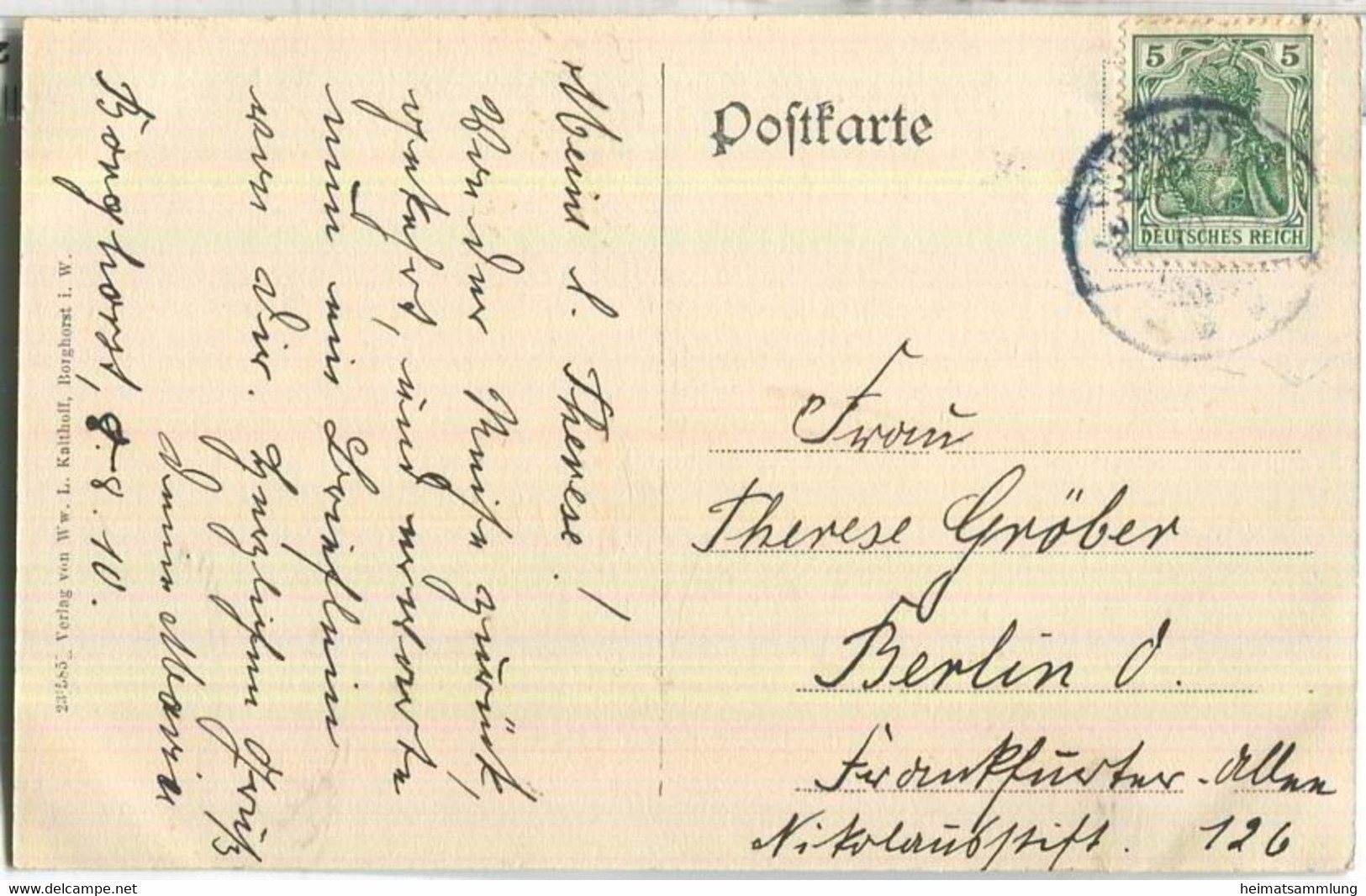 Borghorst - Totalansicht - Verlag Ww. L. Kalthoff Borghorst - Steinfurt