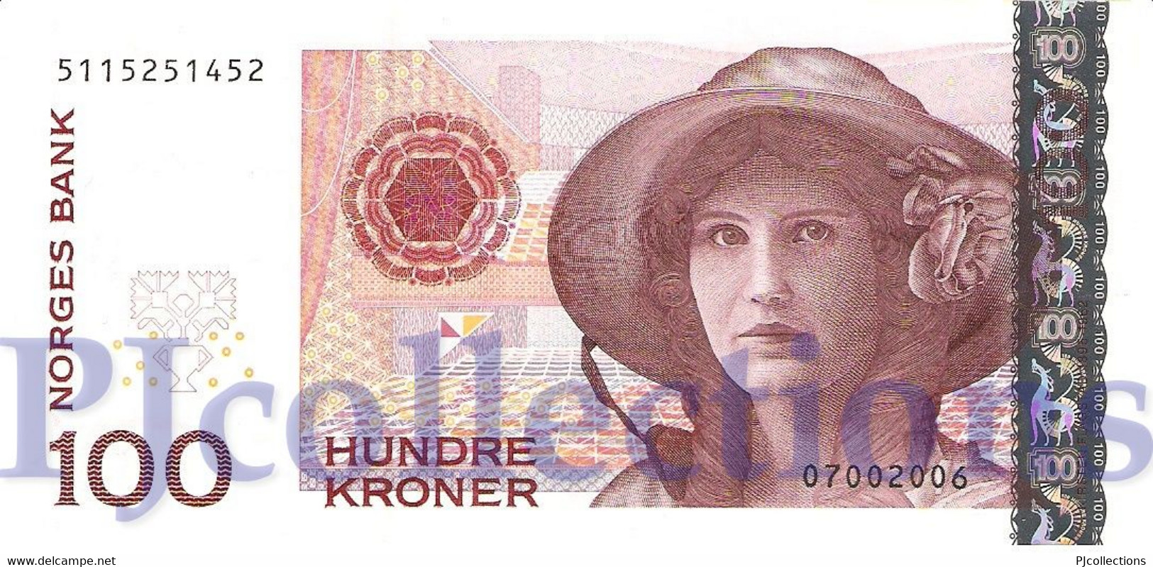 NORWAY 100 KRONER 2006 PICK 49c UNC - Norway