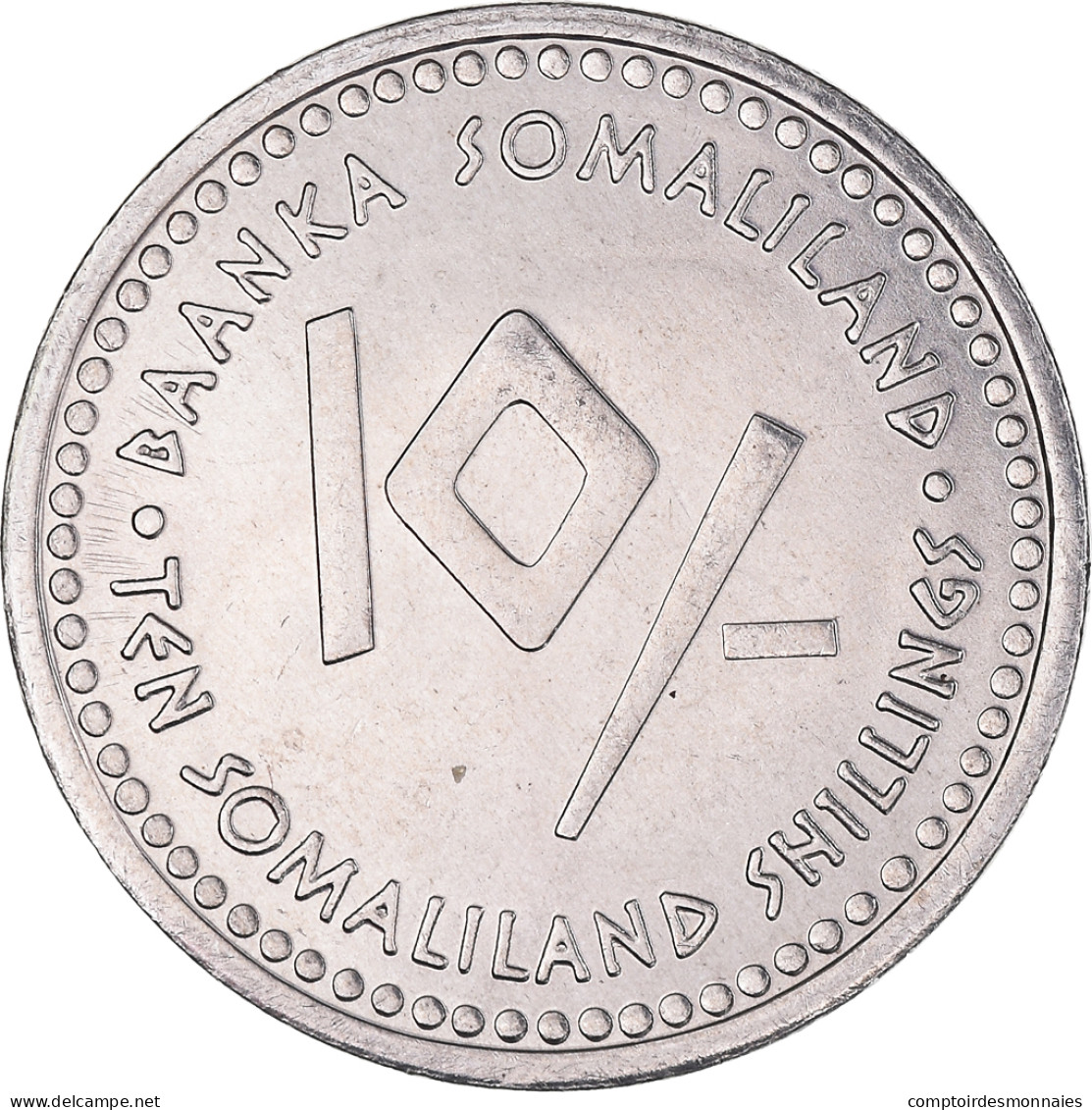 Monnaie, Somaliland, 10 Shillings, 2006, SPL, Acier Inoxydable, KM:9 - Somalia