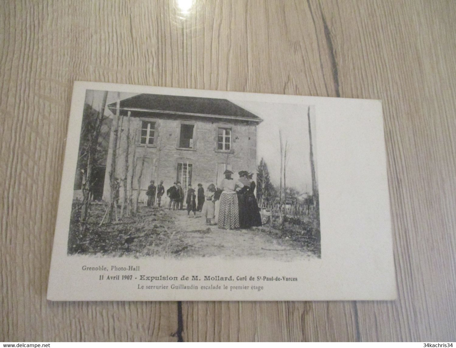 CPA 38 Isère Inventaires 11/04/197 Expulsion De M.Mollard Curé De St Paul De Varces  Le Serrurier Guillardin Escalade... - Otros & Sin Clasificación