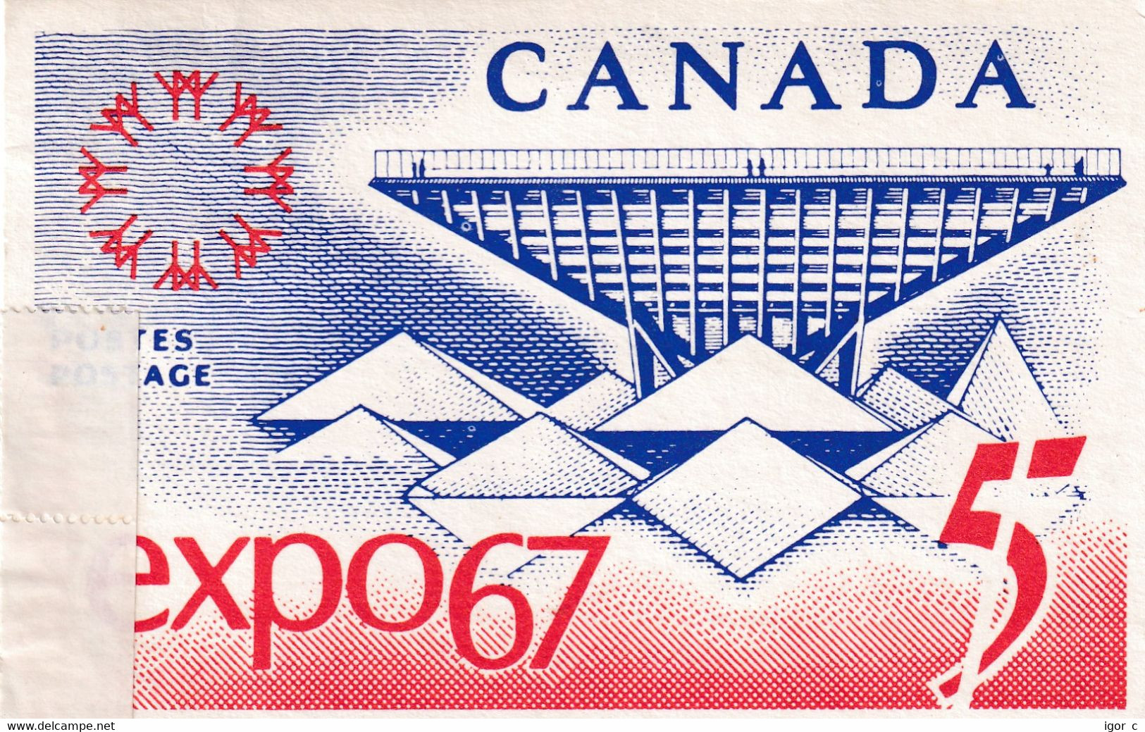 Canada 1967 Card: Universal Exposition Montreal Expo 67; Canadian Pavilion; Katimavik - 1967 – Montreal (Kanada)