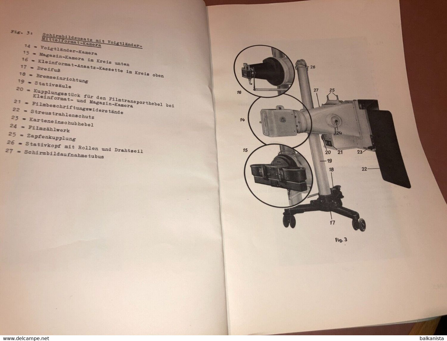 Siemens X-Ray Radiology - Schirmbild-Zusatz Gebrauchs-Anleitung 1950's Booklet - Maschinen