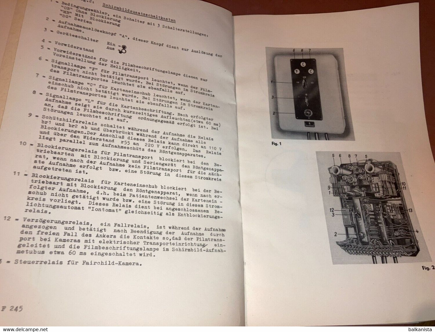 Siemens X-Ray Radiology - Schirmbild-Zusatz Gebrauchs-Anleitung 1950's Booklet - Maschinen
