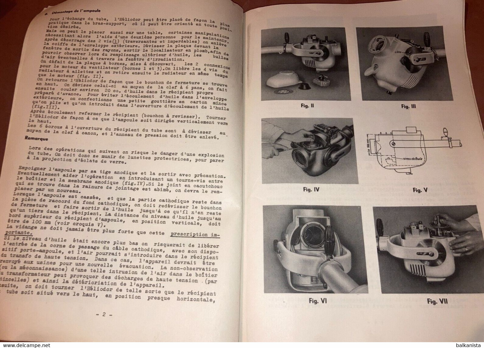 Siemens X-Ray Radiology - Tele Panthoscope Mode D'Emploi 1950's Booklet - Máquinas