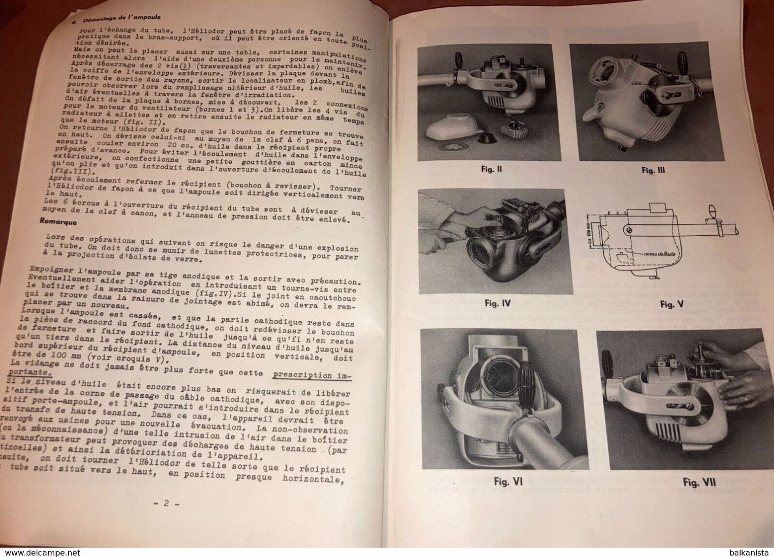 Siemens X-Ray Radiology - Tele Panthoscope Mode D'Emploi 1950's Booklet - Machines