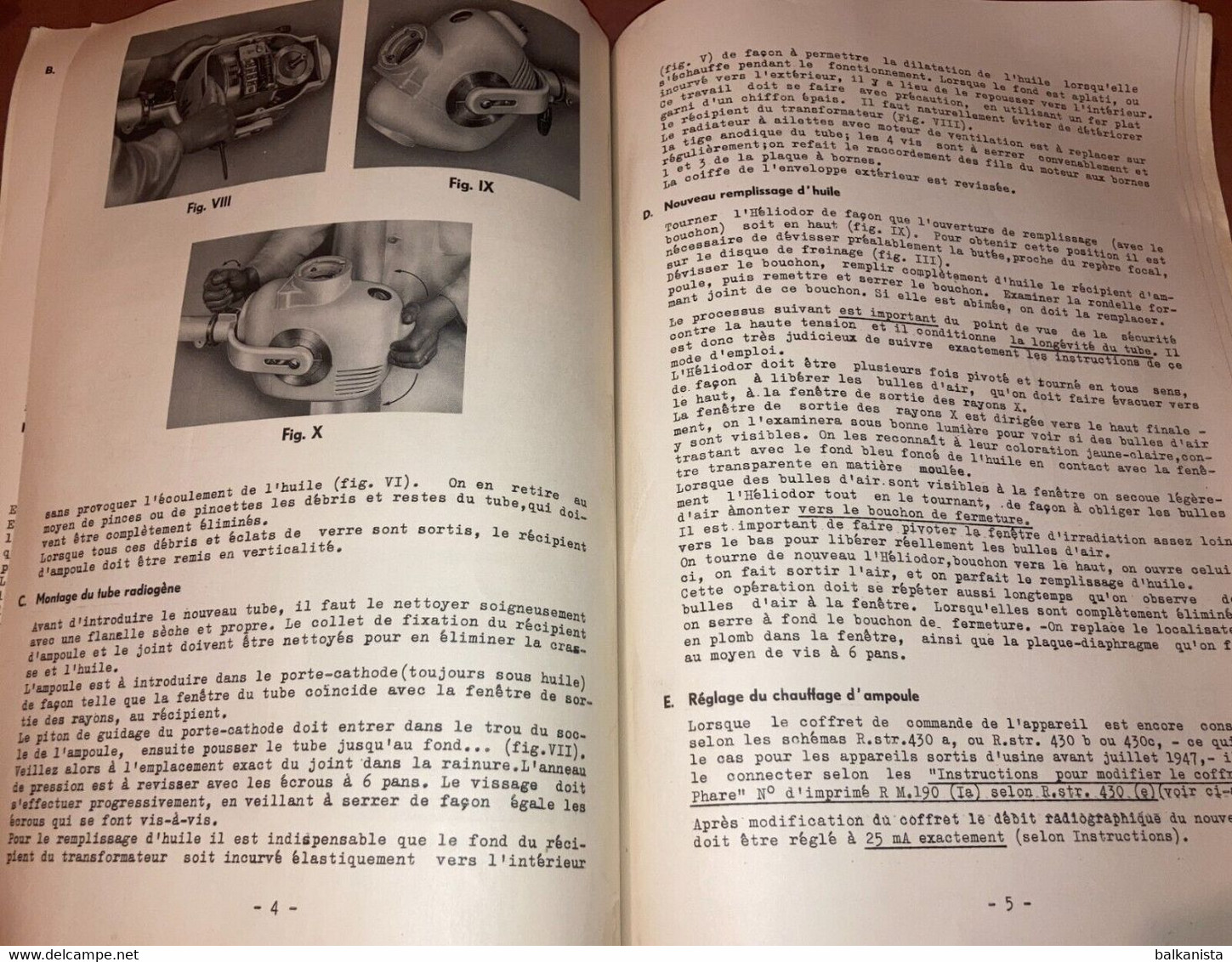 Siemens X-Ray Radiology - Tele Panthoscope Mode D'Emploi 1950's Booklet - Tools