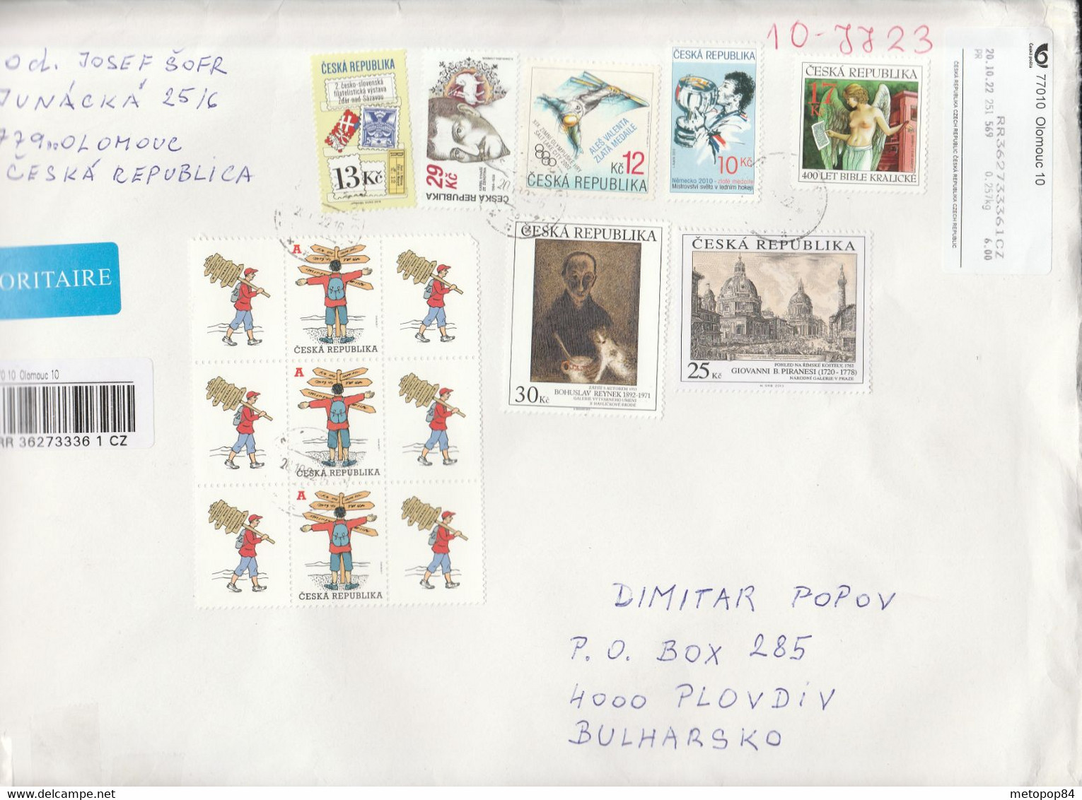 Czech Republic 2022 Registered Letter - Usados