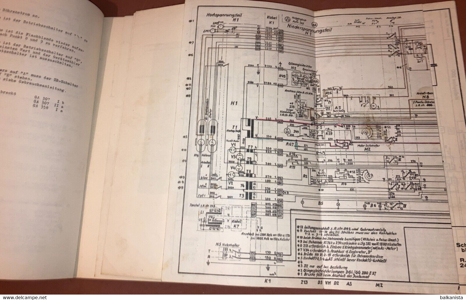 Siemens X-Ray Radiology - Tele Panthoscope Gebrauchs-Anleitung 1950's Booklet - Machines