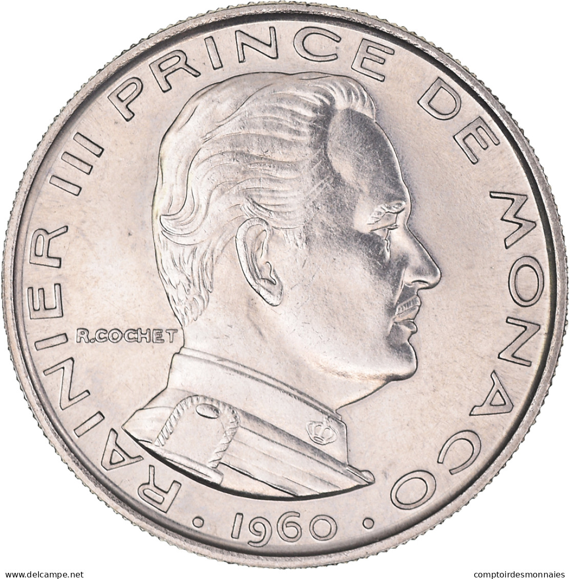 Monnaie, Monaco, Rainier III, Franc, 1960, Paris, ESSAI, SPL+, Nickel - 1960-2001 Nouveaux Francs