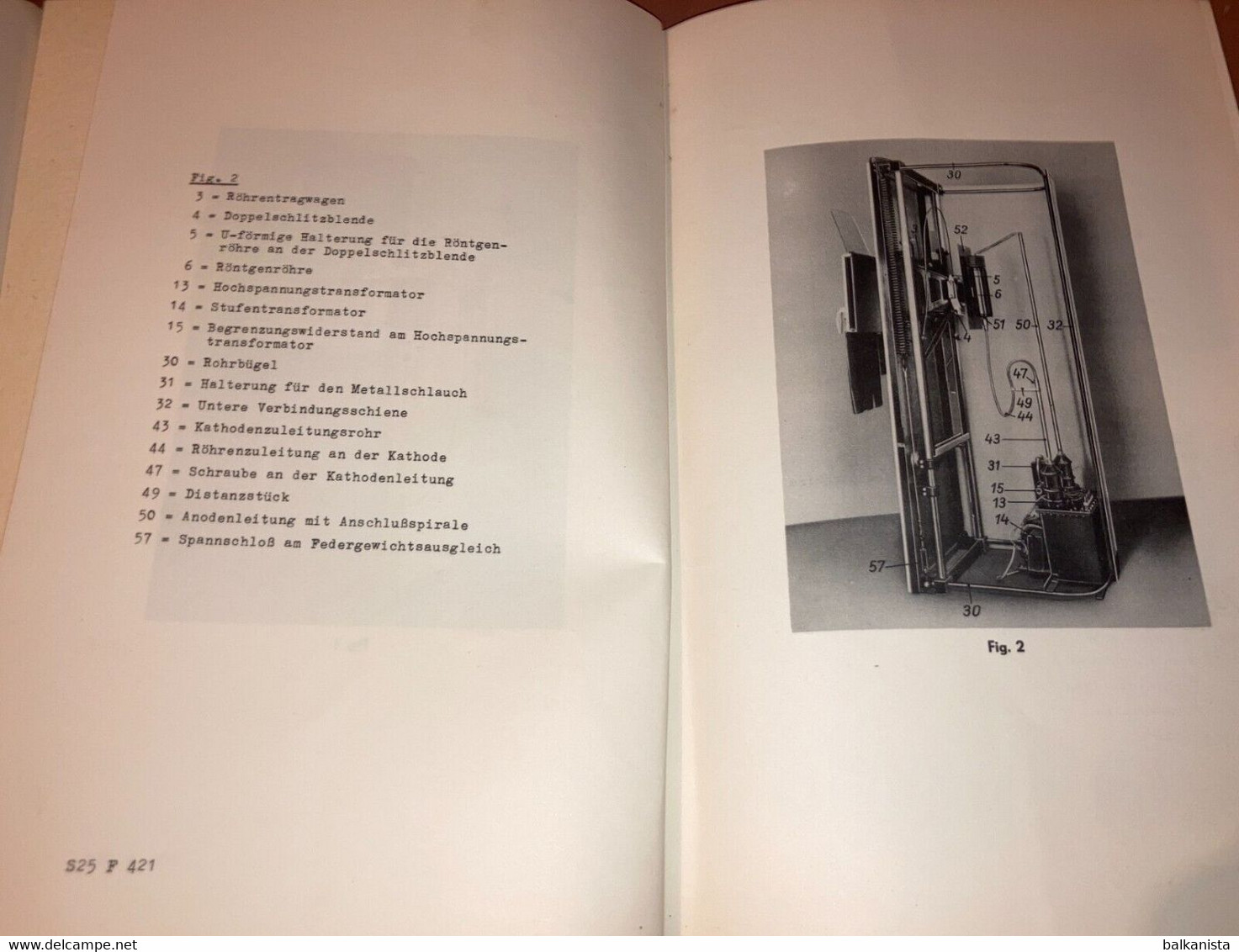 Siemens X-Ray Radiology - Helioskop 3 Gebrauchs-Anleitung 1950's Booklet - Máquinas