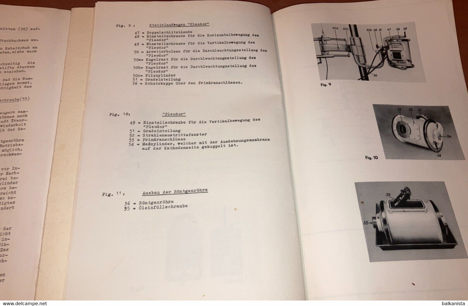 Siemens X-Ray Radiology - Helioskop 2 Gebrauchs-Anleitung 1950's Booklet - Maschinen