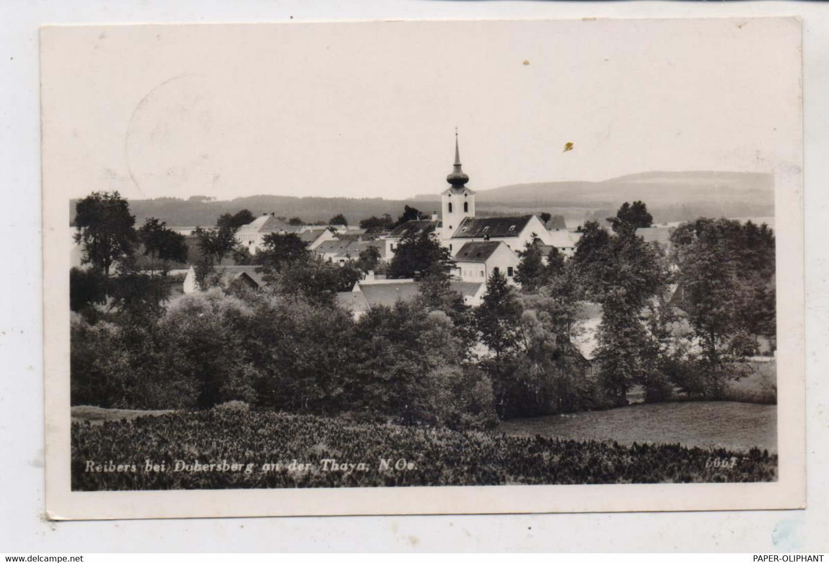 A 3843 DOBERSBERG - REIBERS, Dorfansicht 1938 - Waidhofen An Der Thaya