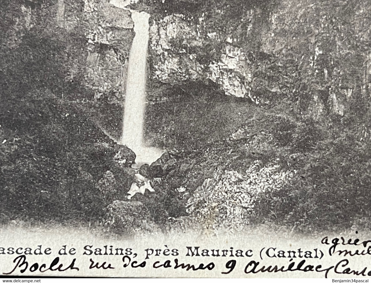 Cpa 15 - L’Auvergne - Cascade De Salins - Environs De Mauriac - Cachet 1902 - Dos Non Divisé - Mauriac