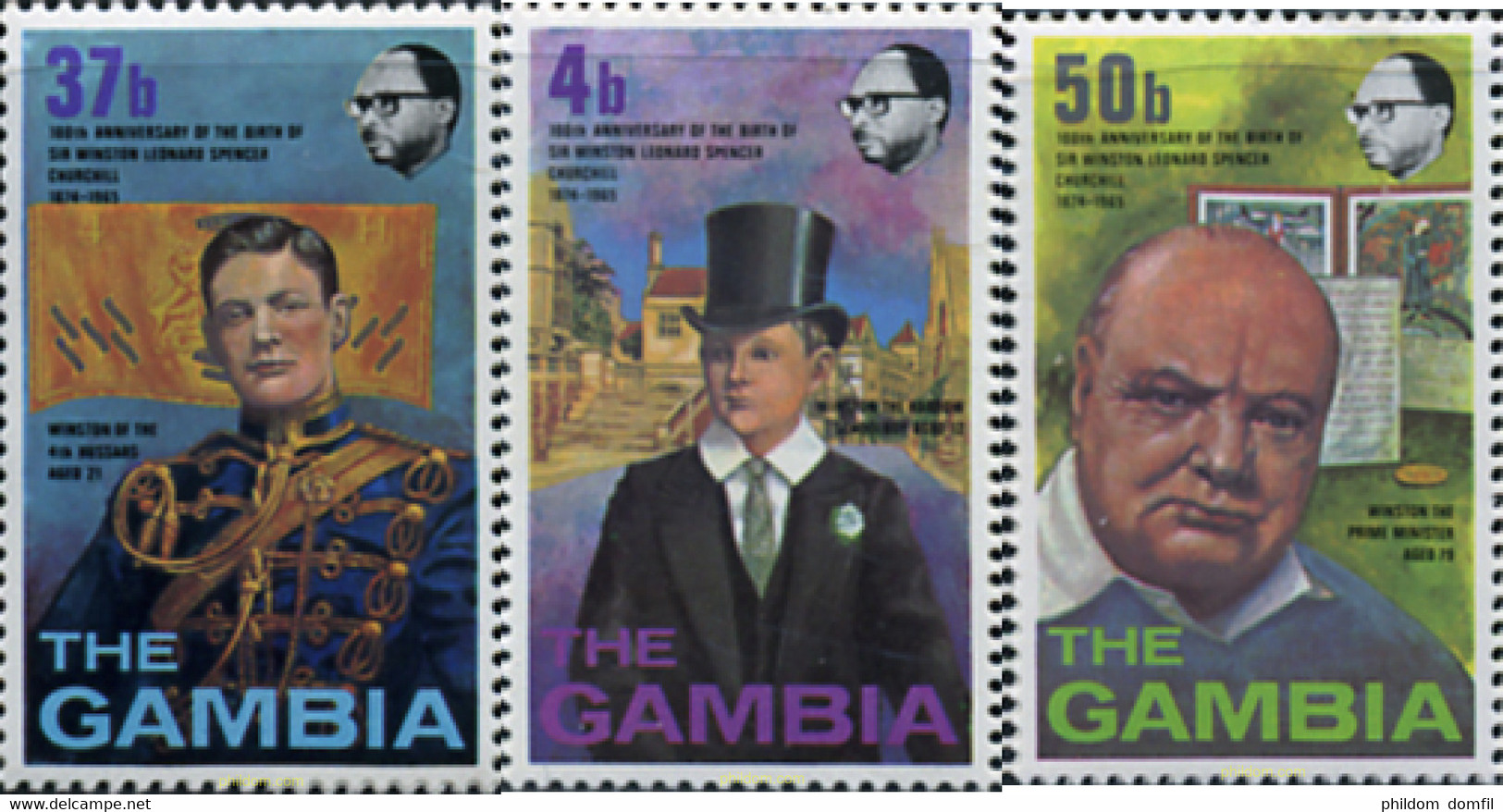 316671 MNH GAMBIA 1974 100 ANIVERSARIO DEL NACIMIENTO DE WINSTON CHURCHILL - Sir Winston Churchill