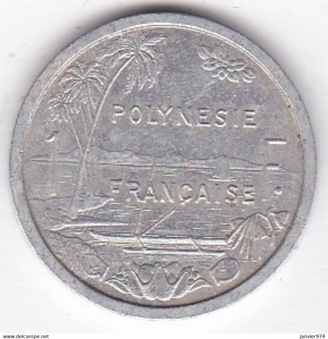 Polynésie Française . 1 Franc 1982, En Aluminium - Polynésie Française