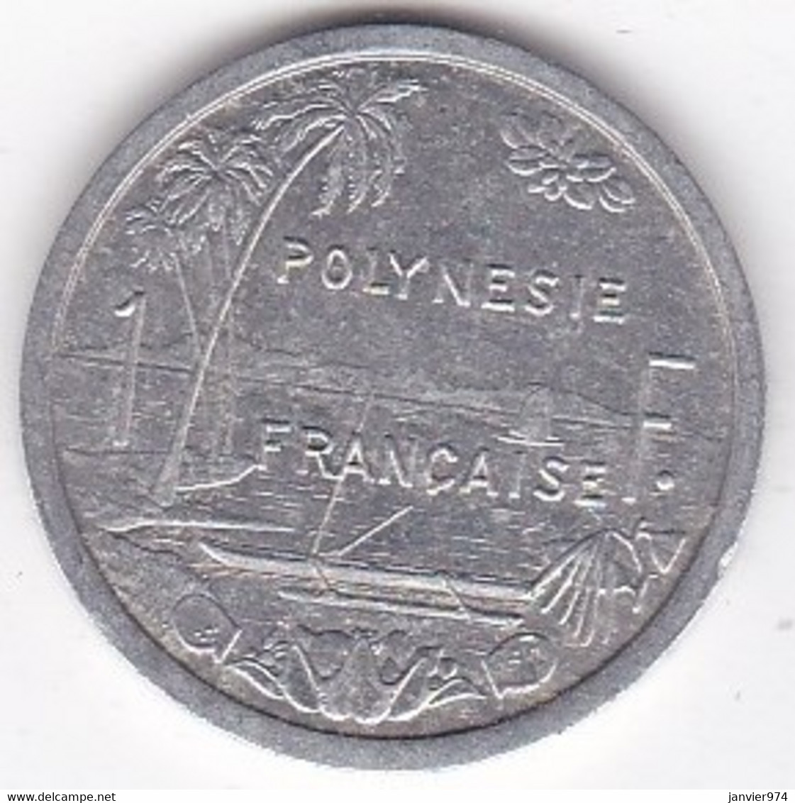 Polynésie Française . 1 Franc 1986,  En Aluminium - French Polynesia