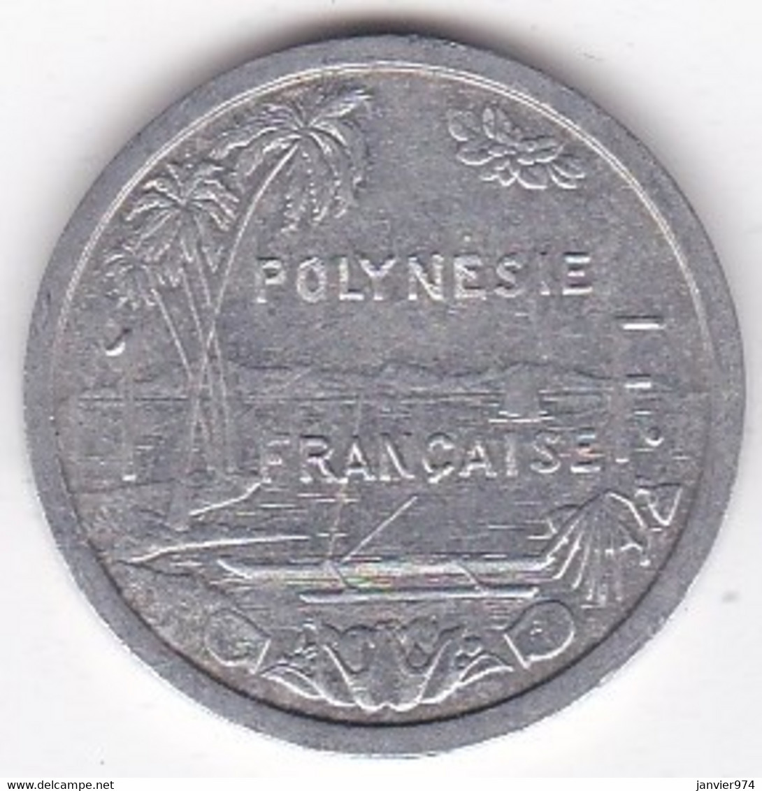 Polynésie Française . 1 Franc 1987,  En Aluminium - Polynésie Française