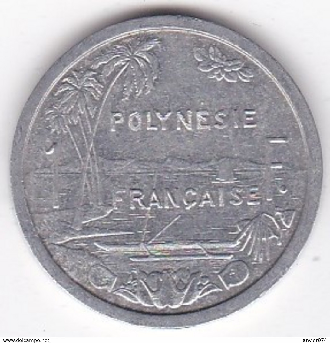 Polynésie Française . 1 Franc 1987,  En Aluminium - French Polynesia