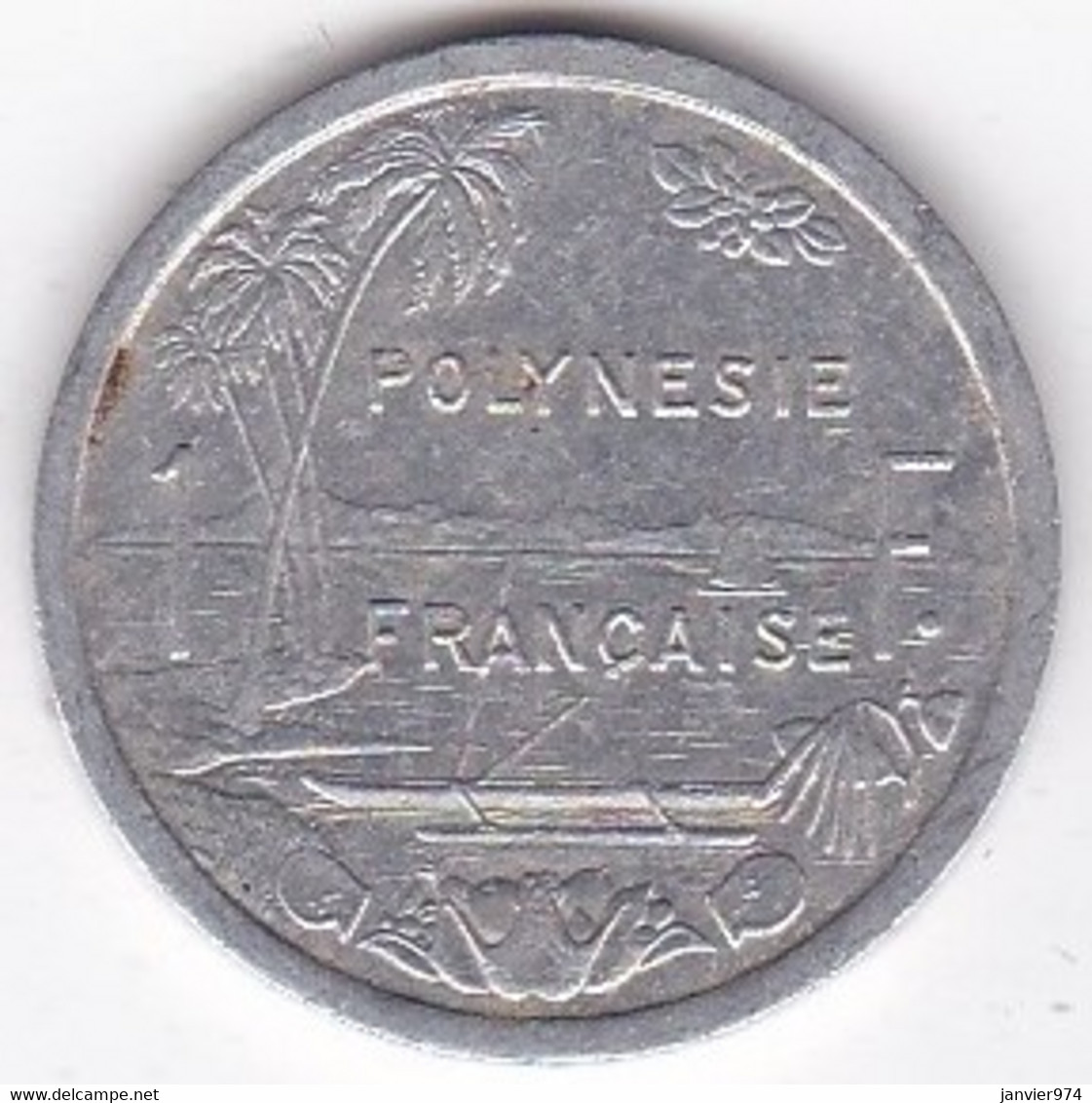 Polynésie Française . 1 Franc 1995,  En Aluminium - French Polynesia