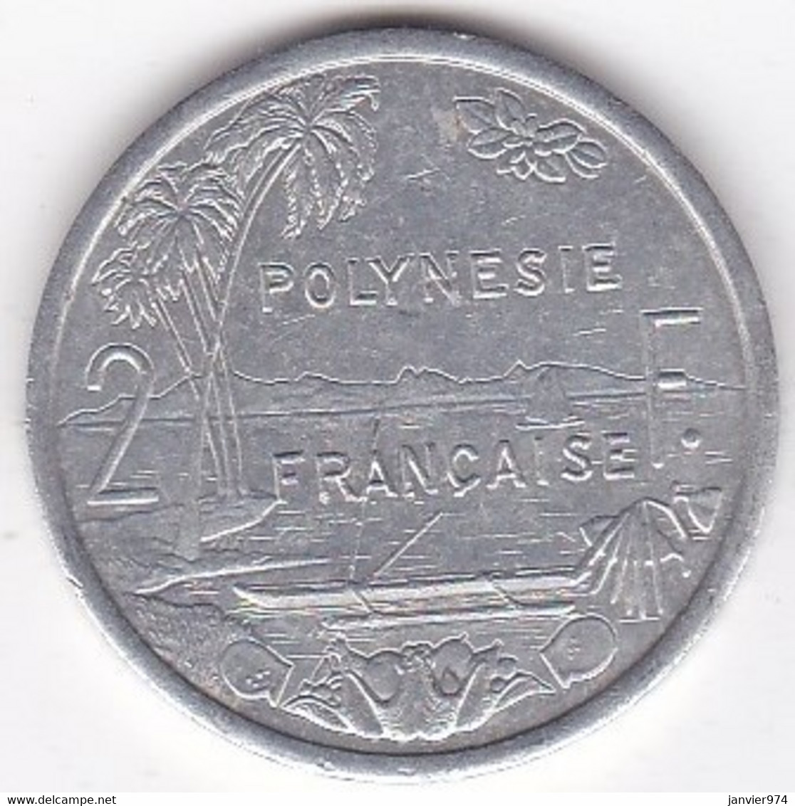 Polynésie Française . 2 Francs 1993, En Aluminium - French Polynesia