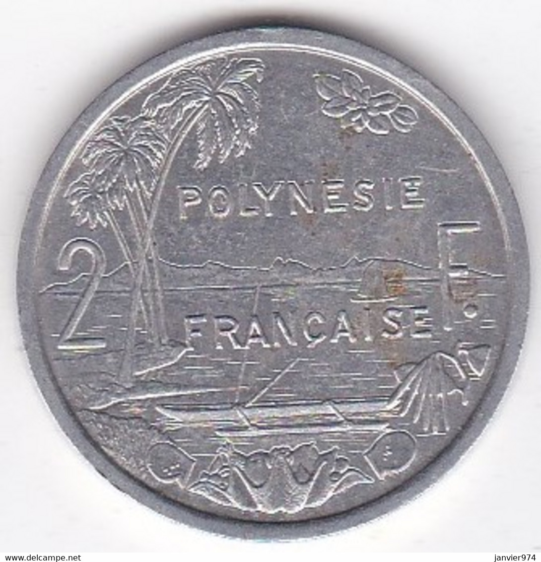 Polynésie Française . 2 Francs 1999, En Aluminium - Französisch-Polynesien