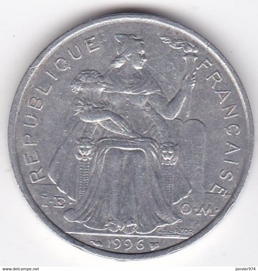 Polynésie Française . 5 Francs 1996, En Aluminium - Polynésie Française