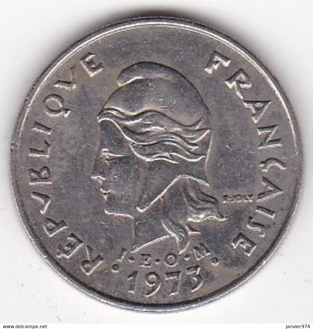 Polynésie Française. 10 Francs 1973 . En Nickel - Frans-Polynesië