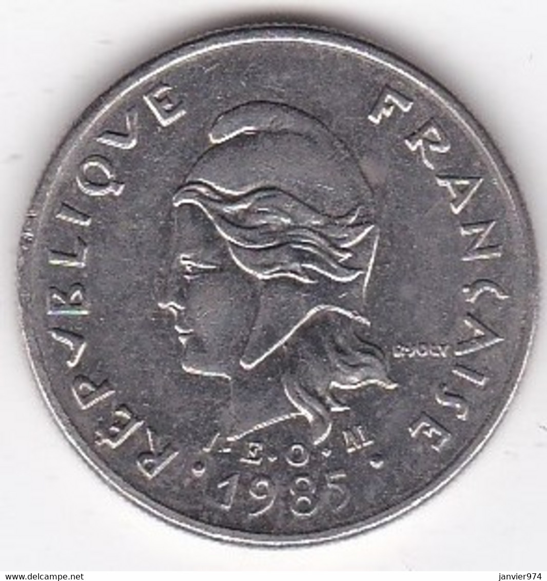 Polynésie Française. 10 Francs 1985 . En Nickel - French Polynesia