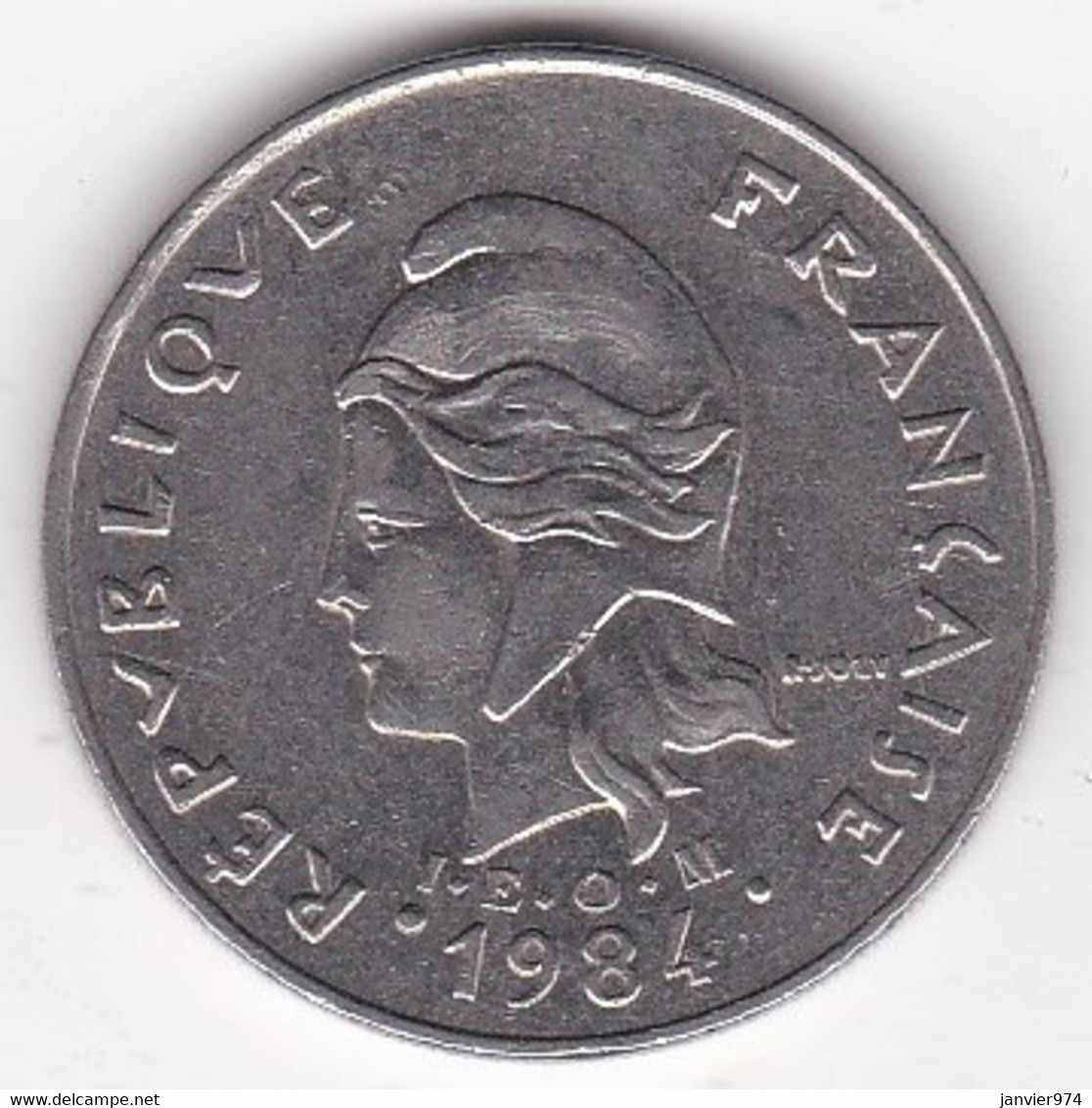 Polynésie Française. 20 Francs 1984  En Nickel - Frans-Polynesië