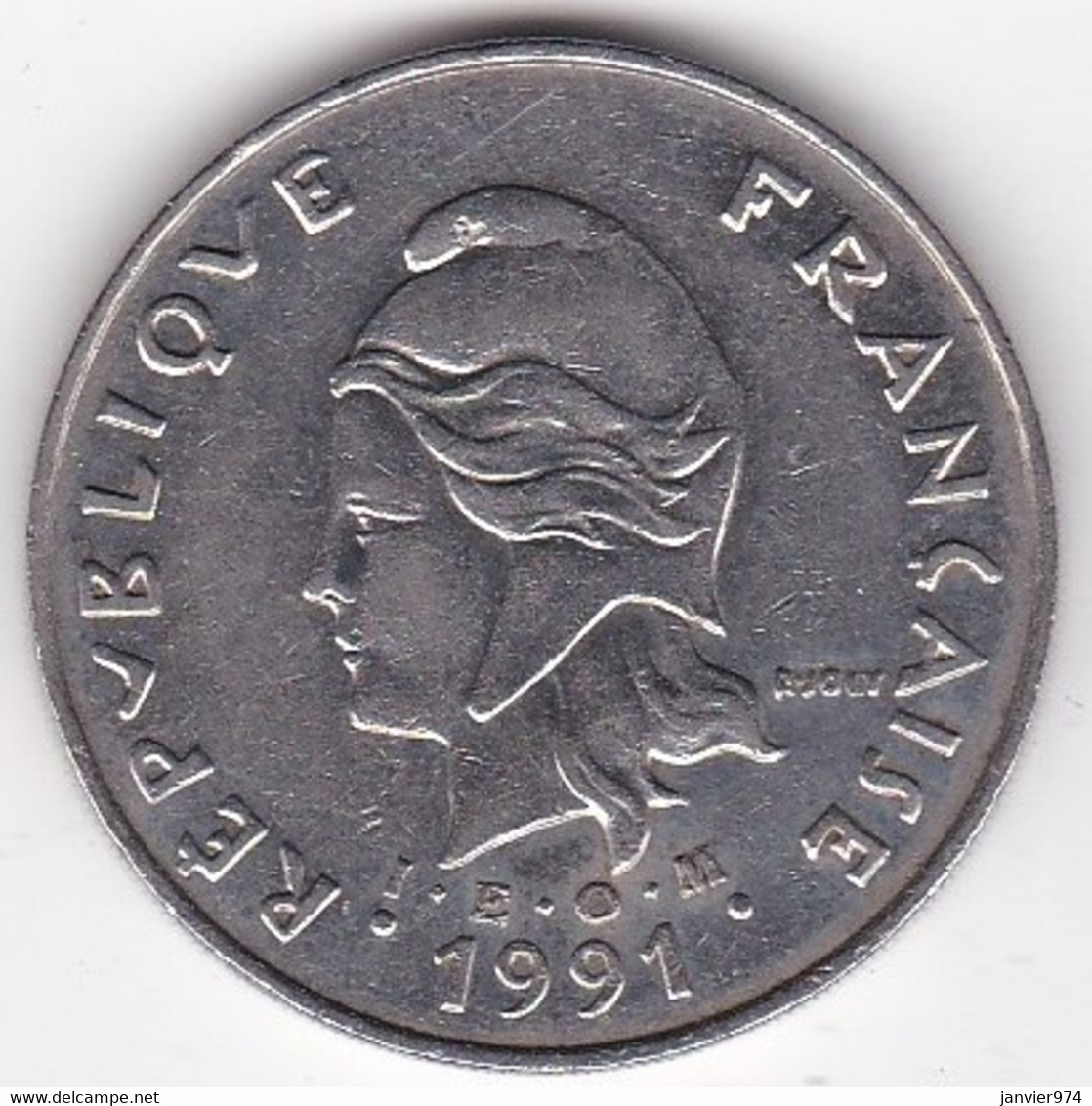 Polynésie Française. 50 Francs 1991 , En Nickel - Frans-Polynesië