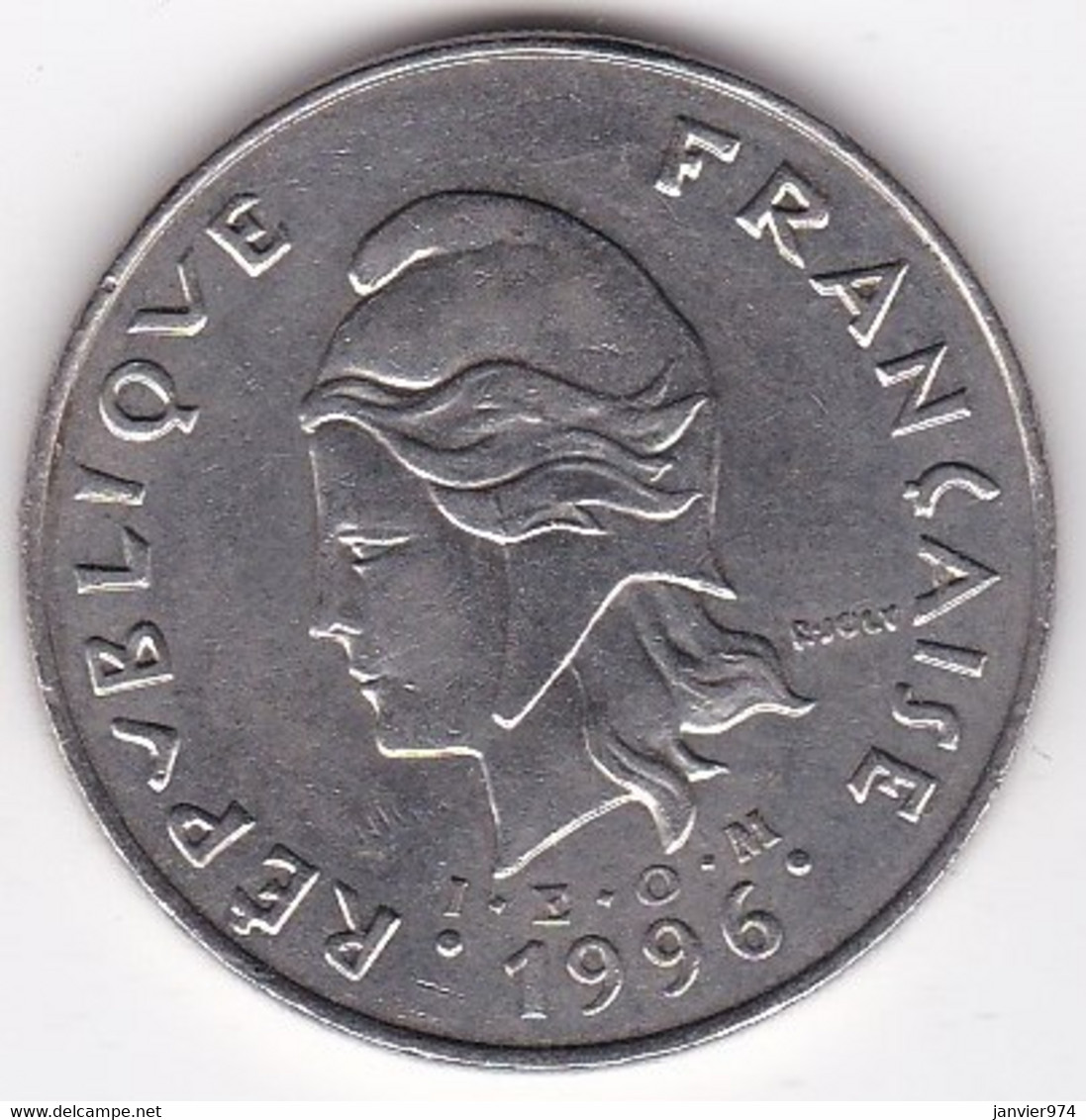 Polynésie Française. 50 Francs 1996 , En Nickel - French Polynesia