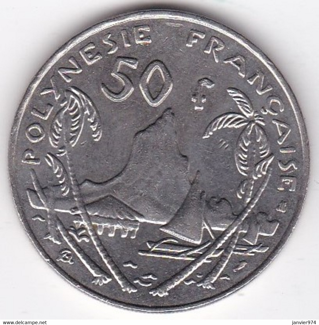 Polynésie Française. 50 Francs 1996 , En Nickel - Polynésie Française