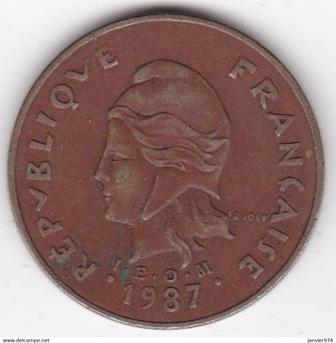 Polynésie Française . 100 Francs 1987, Cupro-nickel-aluminium - Polynésie Française