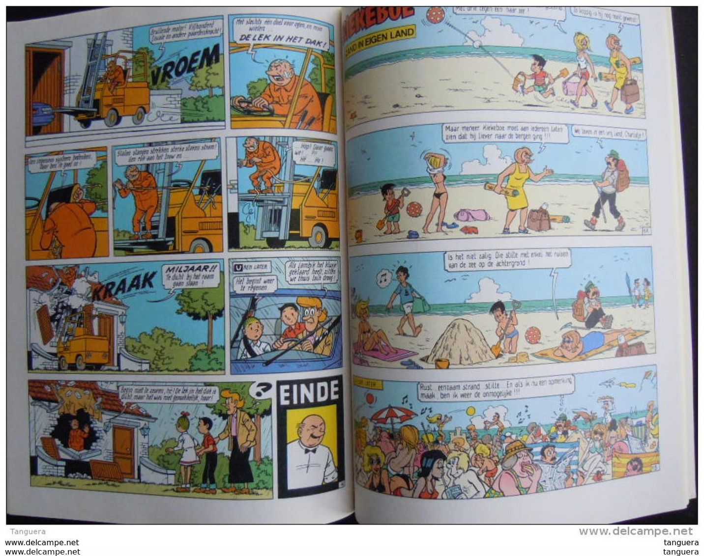 Suske en Wiske Familiestripboek 1997 met 70 stripstickers verhalen Lambik Jerom Urbanus Kiekeboe Schanullek Biebel Sarah