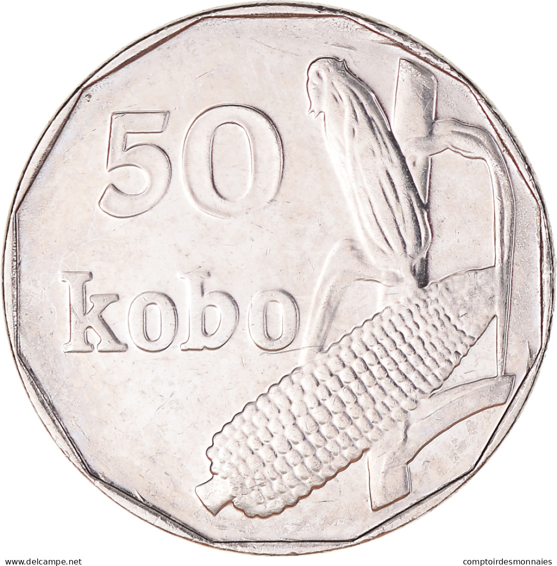 Monnaie, Nigéria, 50 Kobo, 2006, TTB+, Nickel Clad Steel, KM:13.3 - Nigeria