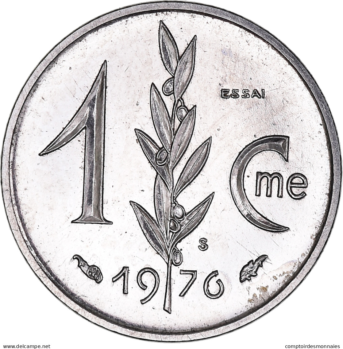 Monnaie, Monaco, Centime, 1976, ESSAI, SPL, Acier Inoxydable, Gadoury:MC144 - 1960-2001 Nouveaux Francs