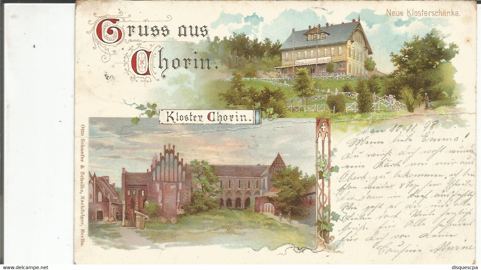 °°  ALLEMAGNE     °°°  Gruss   Chorin Kloster Chorin Chorin °°    1018°°° - Chorin