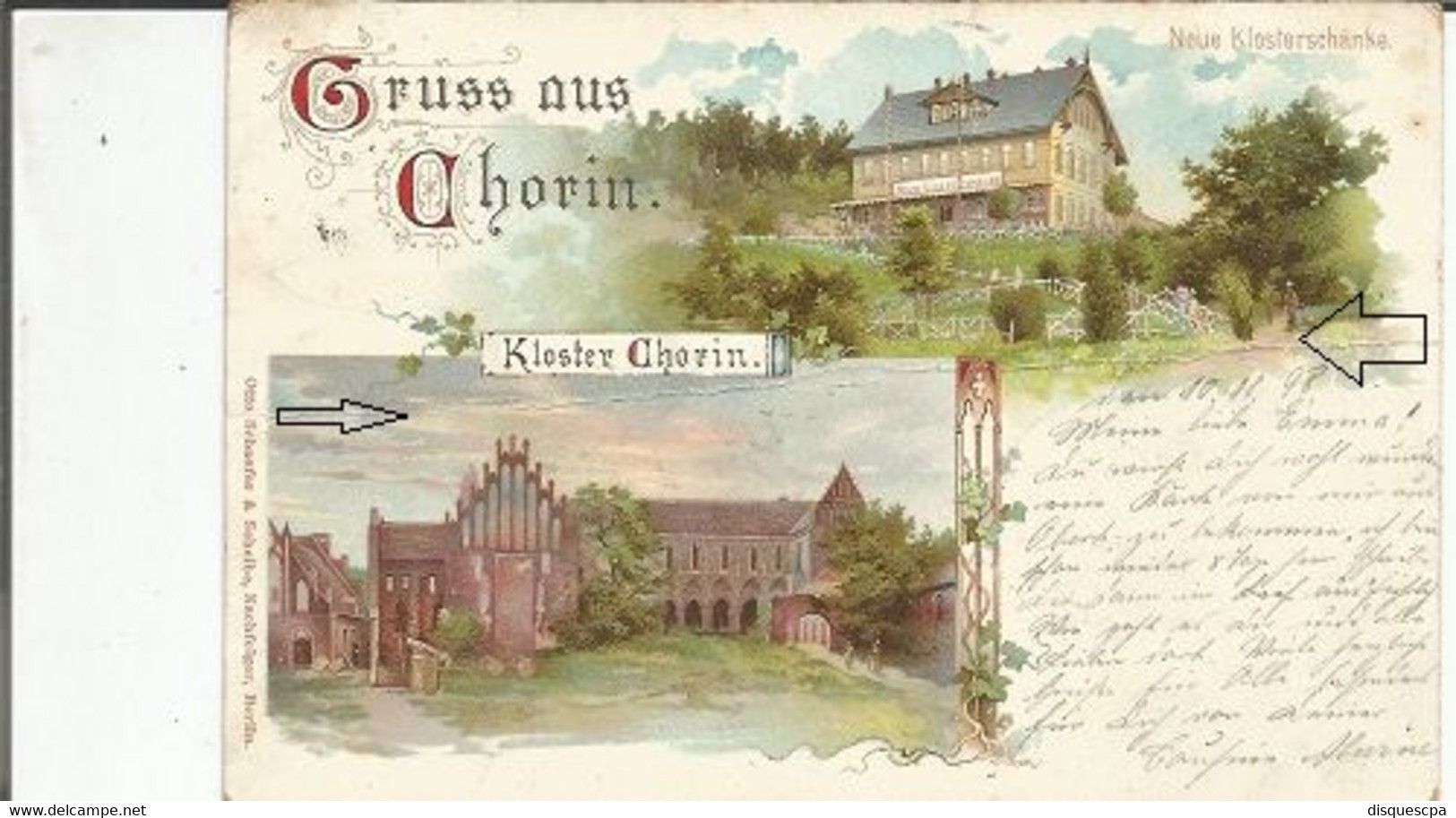 °°  ALLEMAGNE     °°°  Gruss   Chorin Kloster Chorin Chorin °°    1018°°° - Chorin
