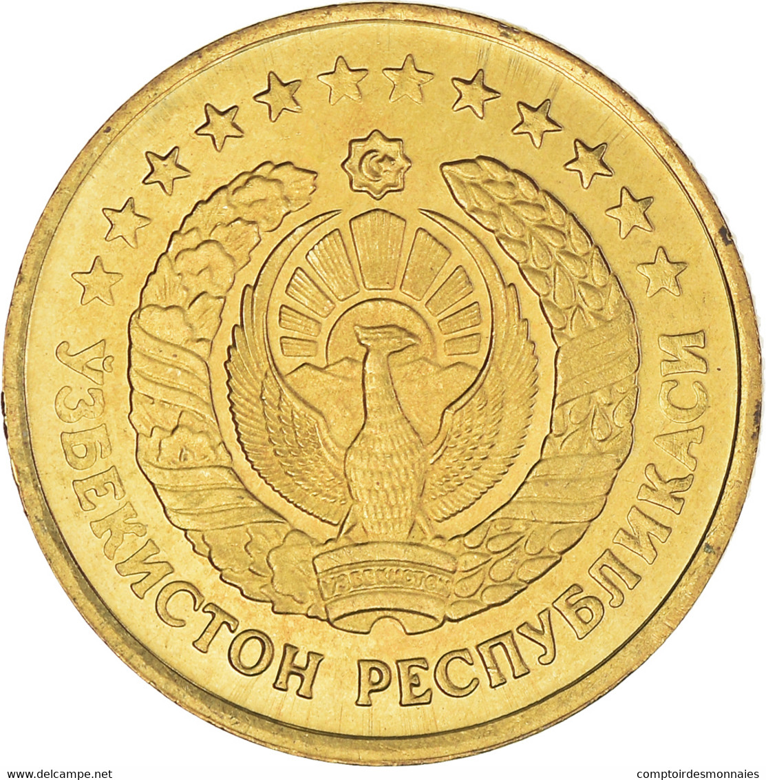 Monnaie, Ouzbékistan, 5 Tiyin, 1994, TTB, Brass Plated Steel, KM:3.2 - Usbekistan